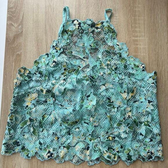 Anthropologie Women's Printed Applique Tank Blouse Size S Multicolor - Picture 2 of 7